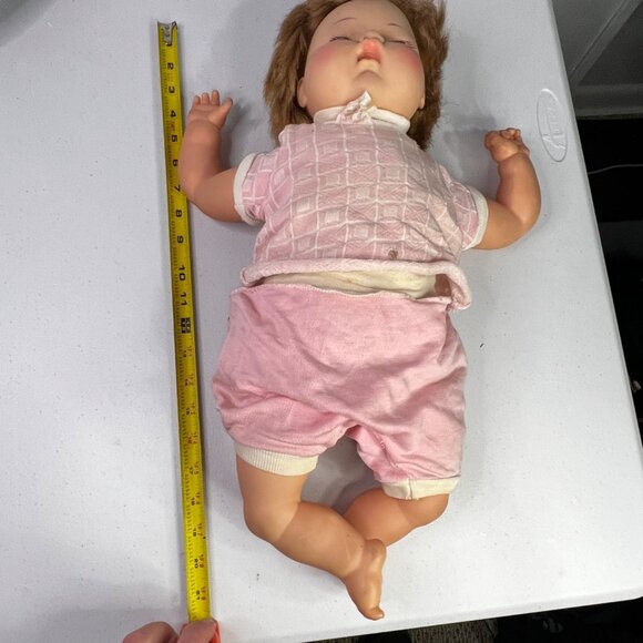 Vintage Ideal Thumbelina Doll 1960s Collectible 14 Inch Head Moves Pink Outfit - Picture 5 of 11